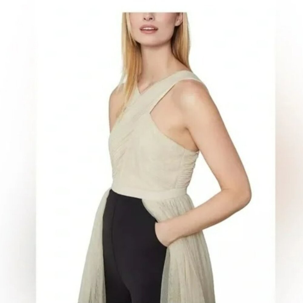 BCBGMAXAZRIA Overlay Walk-Through Jumpsuit. Sz S - Picture 5 of 9